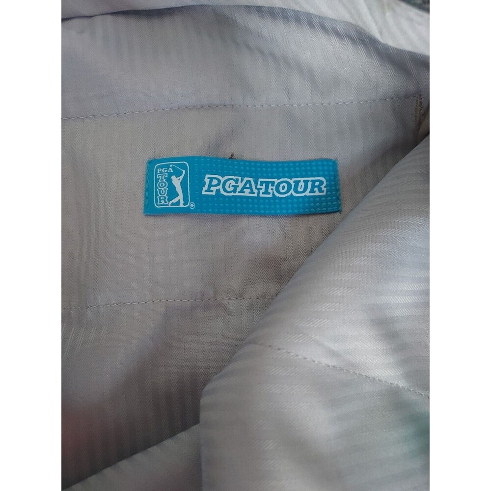 Mens Tan PGA Tour Tan Quick Dry Flat Front Stretch Straight Leg Pants Size 40x30 - Picture 3 of 5
